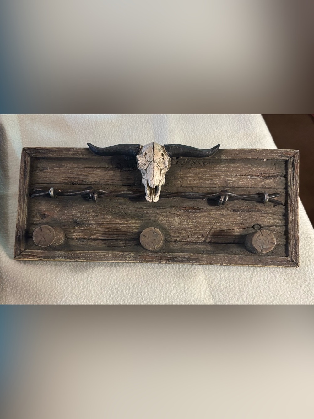 Rustic Bull Skull Wall Decor